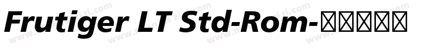 Frutiger LT Std-Rom字体转换